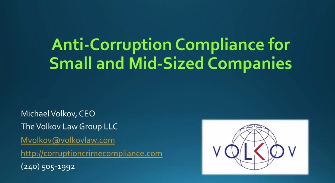 Anti-Corruption Compliance for Small and Mid Sized Companies