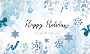 From All of Us -- Have a Wonderful Holiday and a Happy New Year