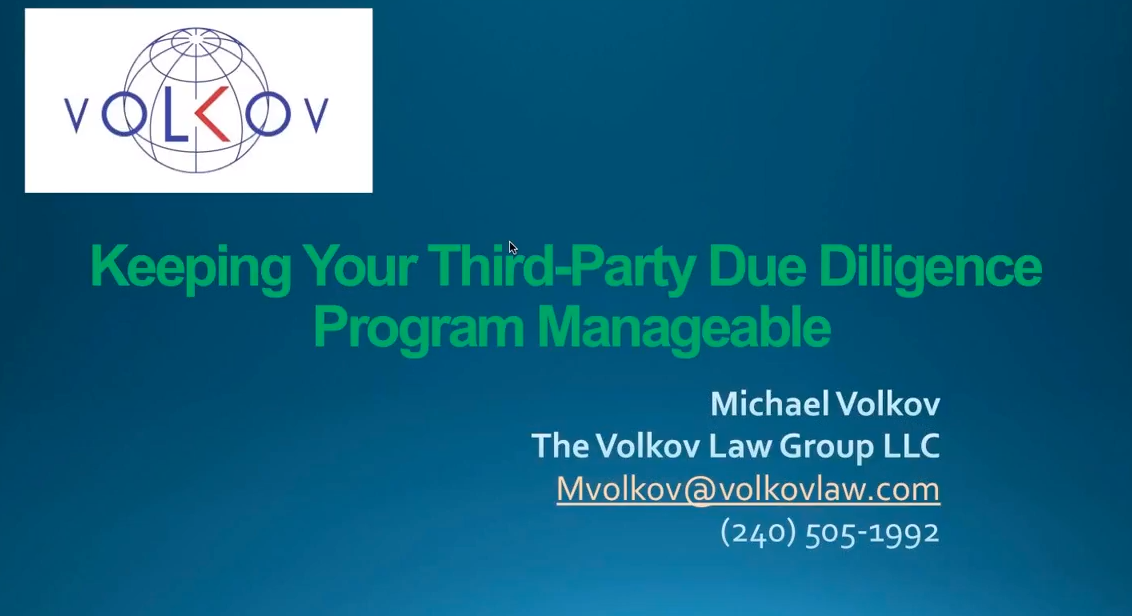 Keeping Your Due Diligence System Manageable