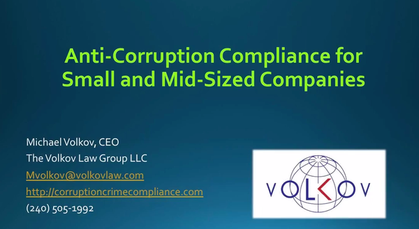 Anti-Corruption Compliance for Small and Mid Sized Companies