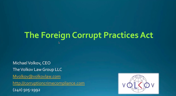 Basic FCPA Training Session