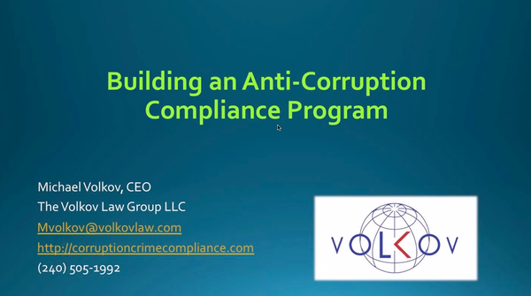 Building an Anti Corruption Compliance Program Practical Steps