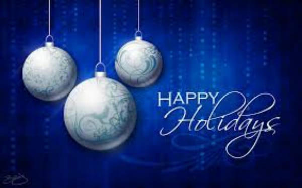 Happy Holidays -- Returning January 5, 2015