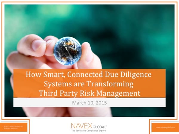 Technology is Transforming Third Party Risk Management: Predicting the Future