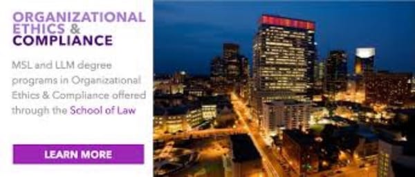 University of St. Thomas Law Graduate Programs in Organizational Ethics Compliance